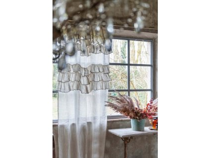 VORHANG DENTELLE 140*290 BLANC MARICLO (A35282)