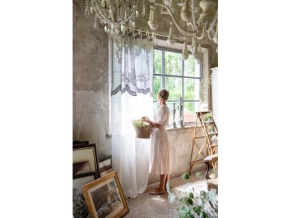 VORHANG DENTELLE 140*290 BLANC MARICLO (A36111)