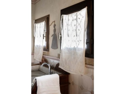 VORHANG DENTELLE 140*290 BLANC MARICLO (A36354)