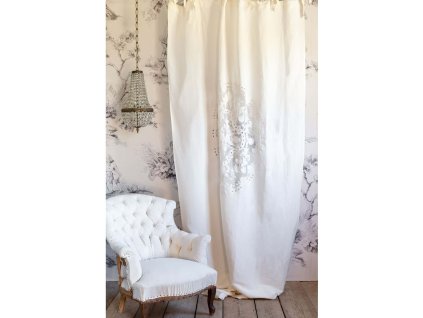 TOSKÁNSKY ZÁVES DENTELLE 140X290 BLANC MARICLO (A38707)