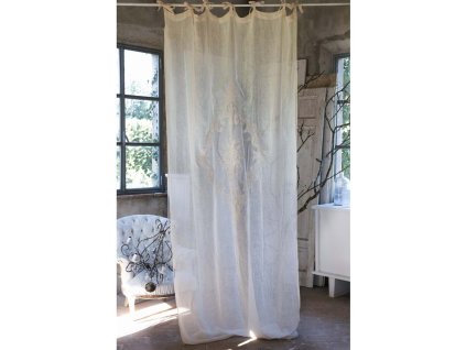 ĽANOVÝ ZÁVES DENTELLE 140X290 BLANC MARICLO (A38394)