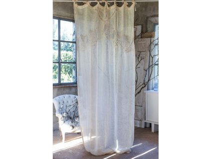 ĽANOVÝ ZÁVES DENTELLE 140X290 BLANC MARICLO (A38395)