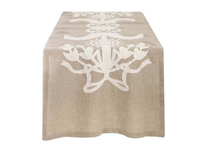 VYŠÍVANÝ RUNNER DENTELLE BLANC MARICLO (A38704)