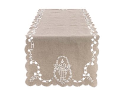 VYŠÍVANÝ RUNNER DENTELLE BLANC MARICLO (A38711)