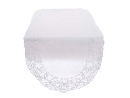VYŠÍVANÝ RUNNER DENTELLE BLANC MARICLO (A38713)