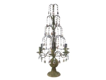 STAROBYLÝ 6 RAMENNÝ SVIETNIK S OVESMI BLANC MARICLO (A38390)