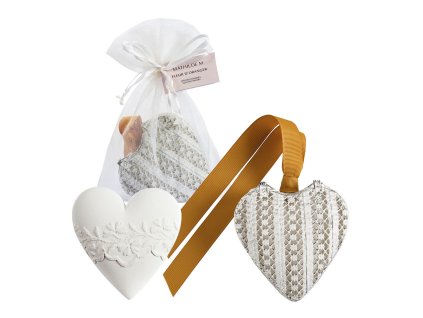 boite coeur et decor parfume fleur d oranger