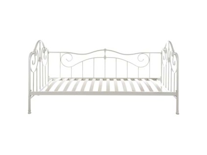 13732 kovova postel 90 200 cm blanc mariclo a31520