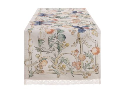 VIANOČNÝ RUNNER INTRECCI BLANC MARICLO (A39026)