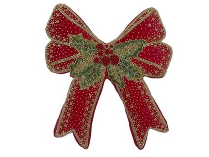 VIANOČNÝ VANKÚŠ MAŠĽA ČERVENÁ BLANC MARICLO (A39223B)