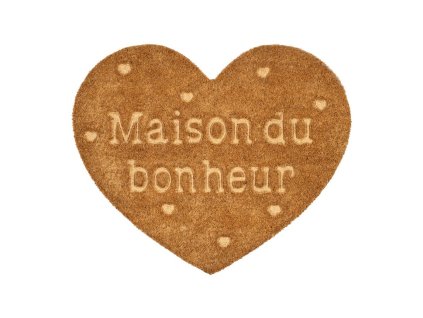 paillasson coeur famille naturel 60x50cm pvc coco 467589 467589 DEB WEB