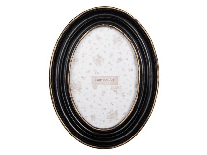 photo frame 10x15 cm black plastic