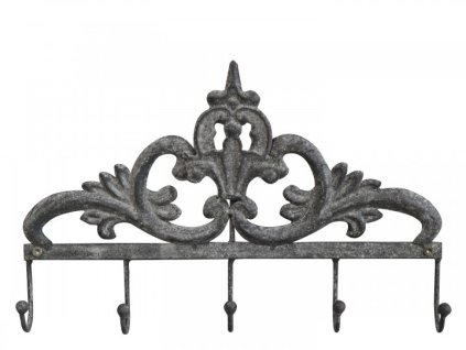KLEIDERBÜGEL AUS METALL GRAU SCHICK ANTIK
