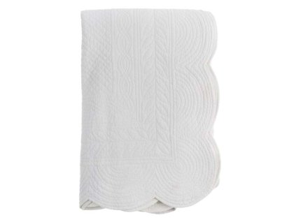 STEPPDECKE 220*260 WEISS BLANC MARICLO