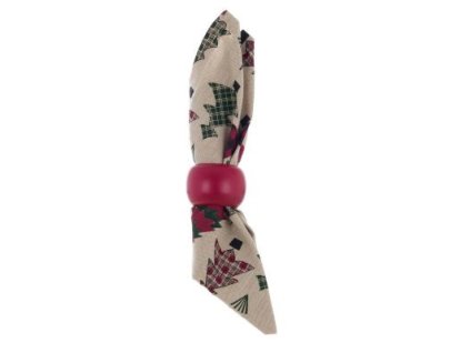 STOFFSERVIETTE MIT RING ABETONE 40X40 BLANC MARICLO (A35119)