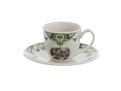 TASSE UND UNTERTASSE WINTER WONDERLAND BLANC MARICLO (A35048)