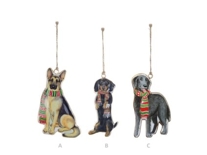 WEIHNACHTSSCHMUCK HUND BLANC MARICLO (A35237C)