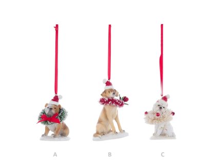 BULLDOG BLANC MARICLO WEIHNACHTSSCHMUCK (A35487A)