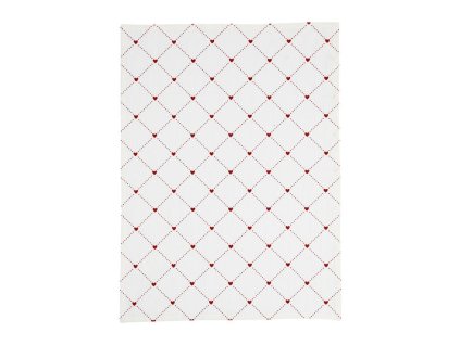torchon p tit coeur rouge 50x70cm coton 201883 201883 DEB WEB