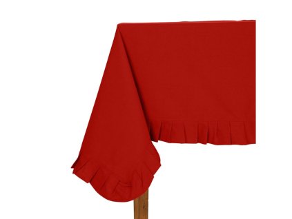 BAVLNENÝ ČERVENÝ OBRUS 250X150 COMPTOIR DE FAMILLE (201528)