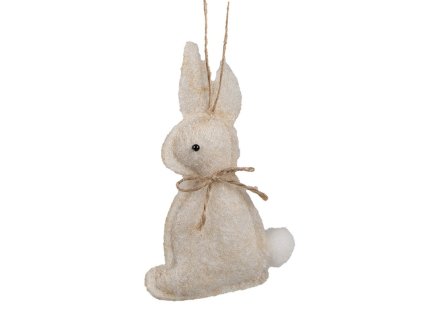 65372 easter pendant rabbit 10 cm beige cotton decorative pendant