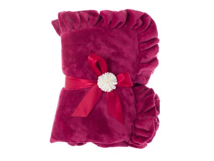 JEMNÁ DEKA S VOLÁNOM 140*180 BLANC MARICLO (A3527899BX)