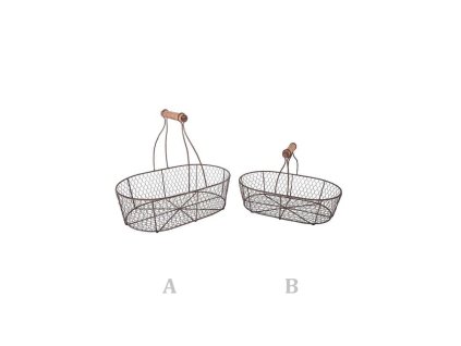 SEB15802A.JPG KOŠÍK S RÚČKOU ANTIC LINE (SEB15802A)