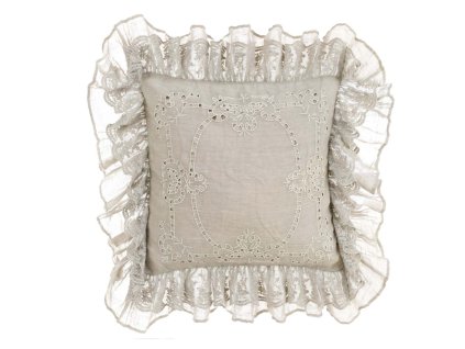LEINENKISSEN DENTELLE 45*45 BLANC MARICLO (A3528999EC)
