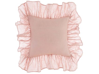 LEINENKISSEN MIT RÜSCHE 45*45 BLANC MARICLO (A3529099RO)