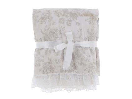 Madeirová prikrývka Fru-Fru 250x250 Blanc Mariclo (A38004)