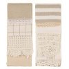 3ER-SET BEIGE BLANC MARICLO GESCHIRRTÜCHER (A29845)