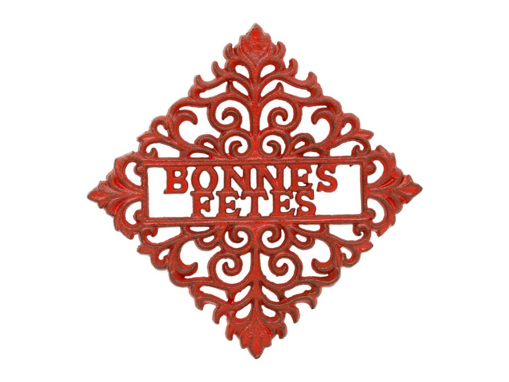dessous de plat noel rouge 18x18cm fonte 201594 201594 DEB WEB 1