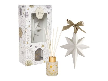 coffret diffuseur et decor fete celeste sapin enchante