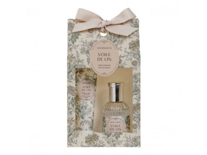 coffret eau de toilette et baume mains voile de lin