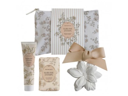 pochette beaute baume mains savon et decor parfume sublime jasmin