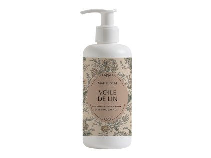 gel lavant mains soyeux voile de lin