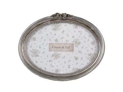 photo frame 18x13 cm silver colored plastic picture frame