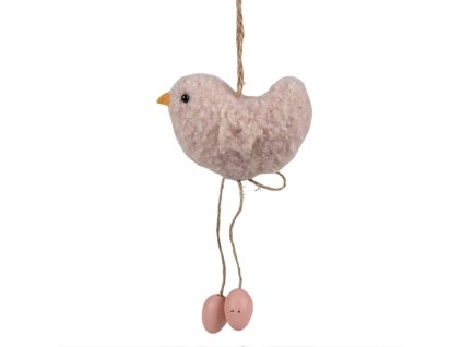 VEĽKONOČNÁ OZDOBA RUŽOVÁ CLAYRE EEF (65345)