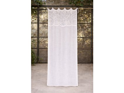 BIELY ZÁVES SOFFIO 60*220 BLANC MARICLO (A39910)