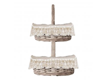 DVOJKOŠÍK Z RATANU BÉŽOVÝ BLANC MARICLO