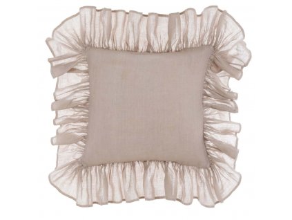 ĽANOVÝ VANKÚŠ S VOLÁNOM 45*45 BLANC MARICLO (A3529099EC)