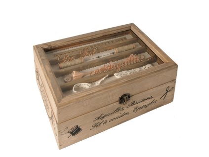 BOX NA ŠITIE DE FIL VEĽKÝ ANTIC LINE (DEC4380)
