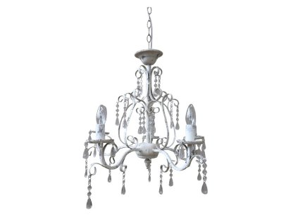 KOVOVÝ LUSTER S OVESMI Ø61CM CHIC ANTIQUE (25009801)