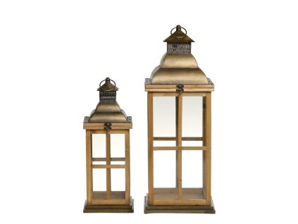 DREVENÁ LANTERNA 67CM CHIC ANTIQUE (25070600B)