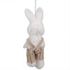 65347 easter pendant rabbit 14 cm white fabric decorative pendant (1)