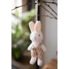 65347 easter pendant rabbit 14 cm white fabric decorative pendant (2)