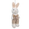 65347 easter pendant rabbit 14 cm white fabric decorative pendant