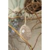 65357 easter pendant egg 7 cm brown fabric decorative pendant (2)
