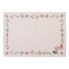 car40 placemats set of 6 50x35 cm beige blue cotton chicken and rooster rectangle table mat (1)