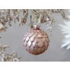 VIANOČNÁ GUĽA D8CM RUŽOVÁ CHIC ANTIQUE (52064107)